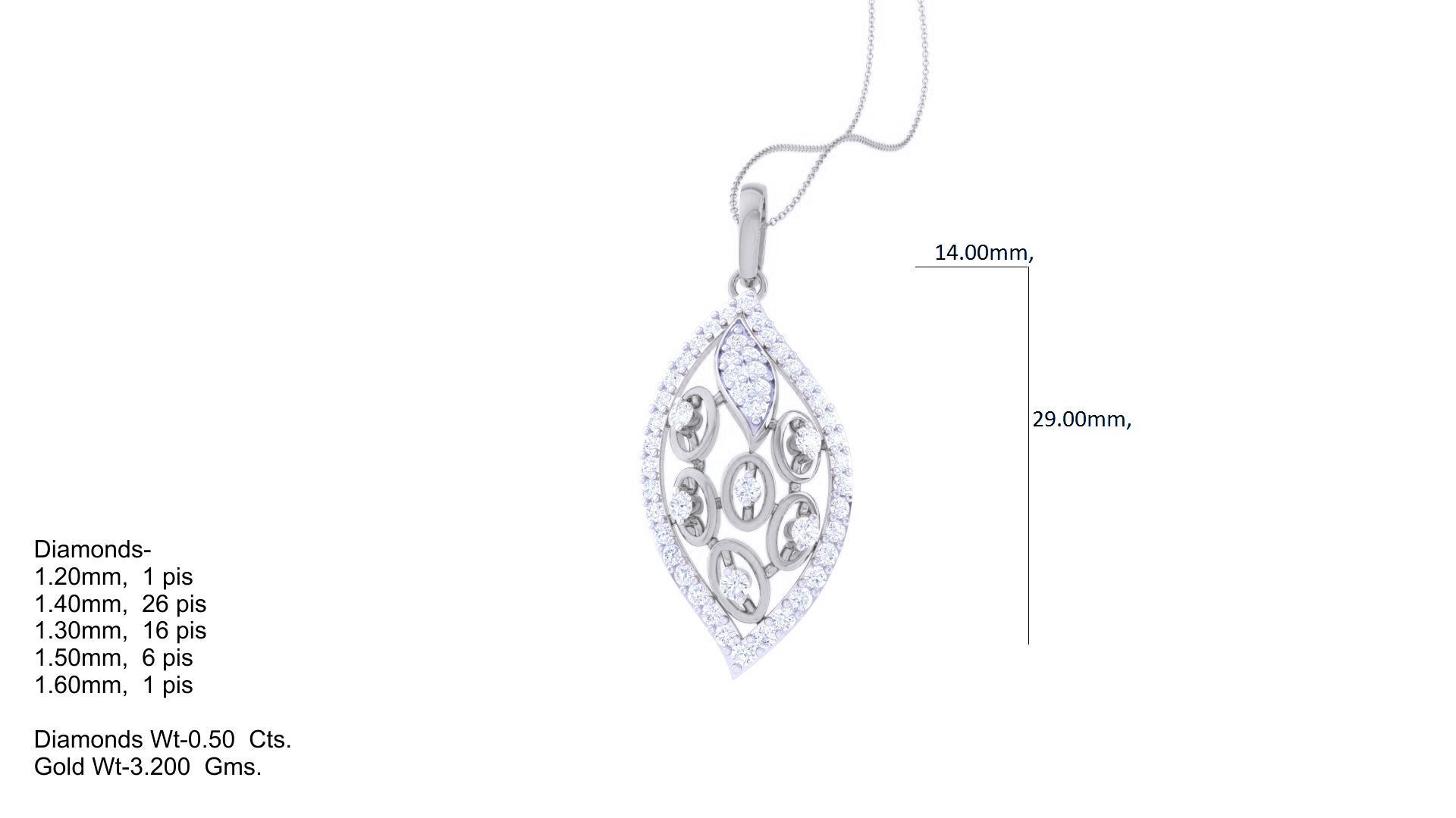 High Jewelry Pendant Earrings Set 3dm stl obj mtl gltf glb 3D print model_14