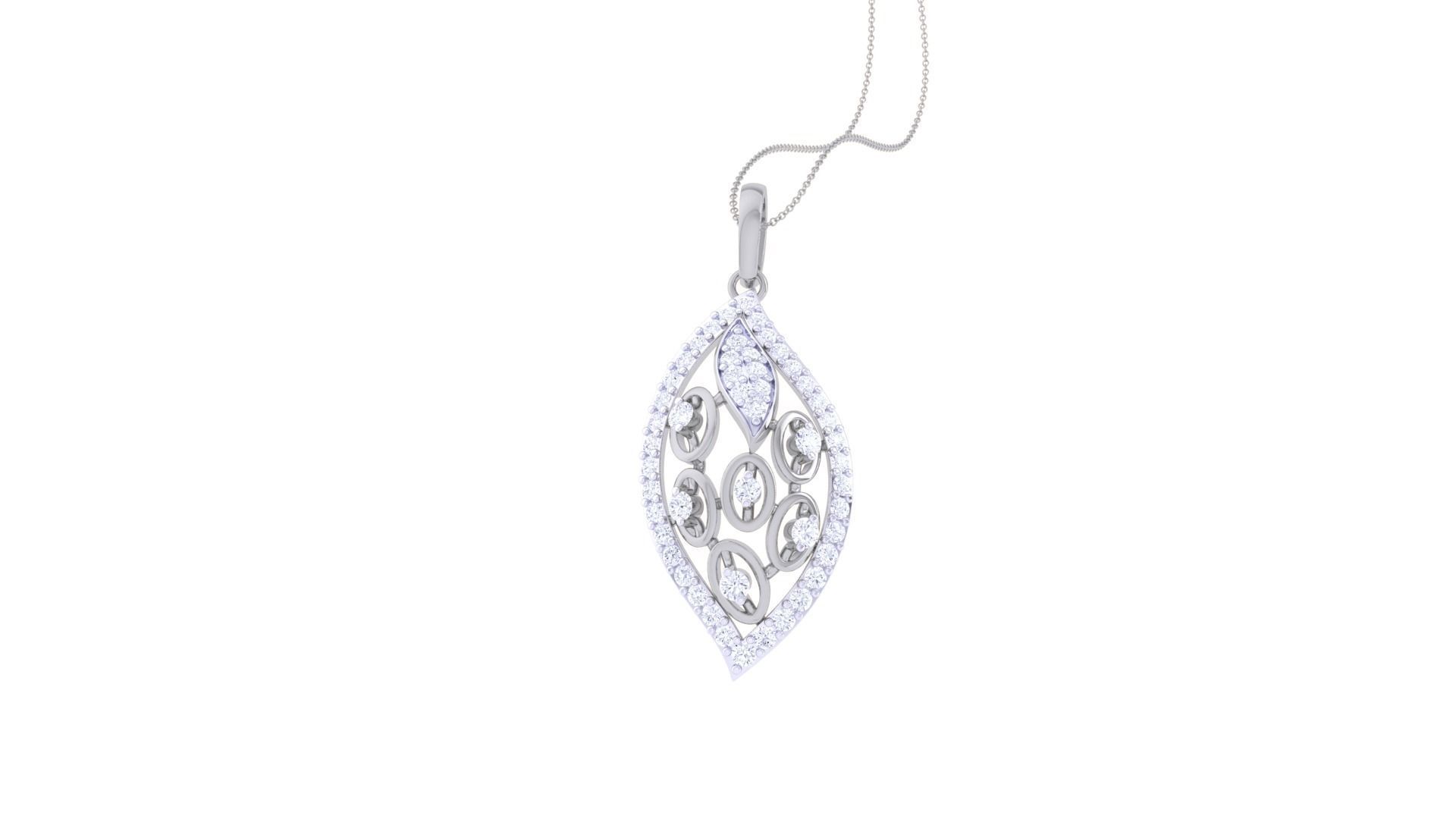 High Jewelry Pendant Earrings Set 3dm stl obj mtl gltf glb 3D print model_15