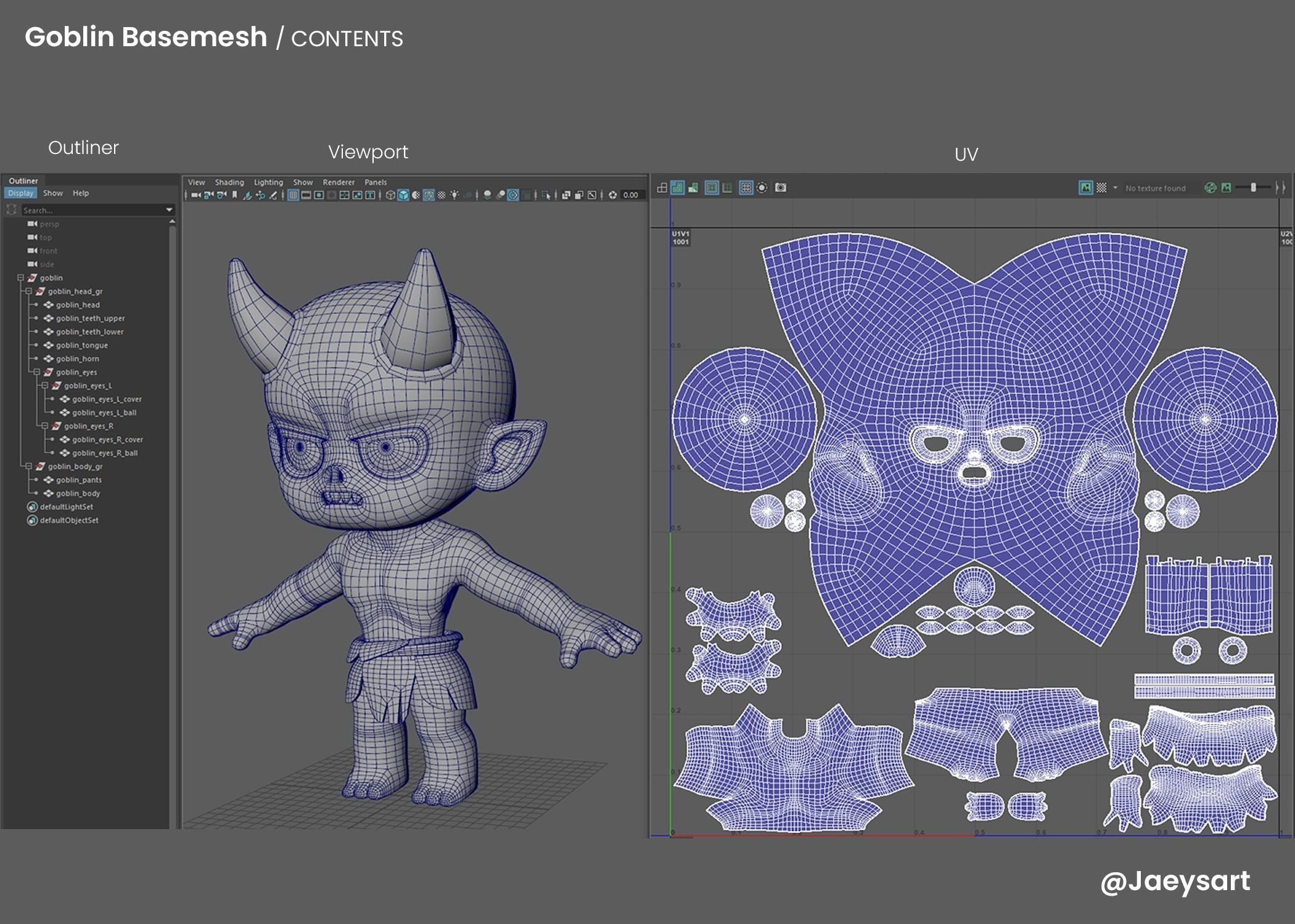 Goblin Basemesh 3D model_2