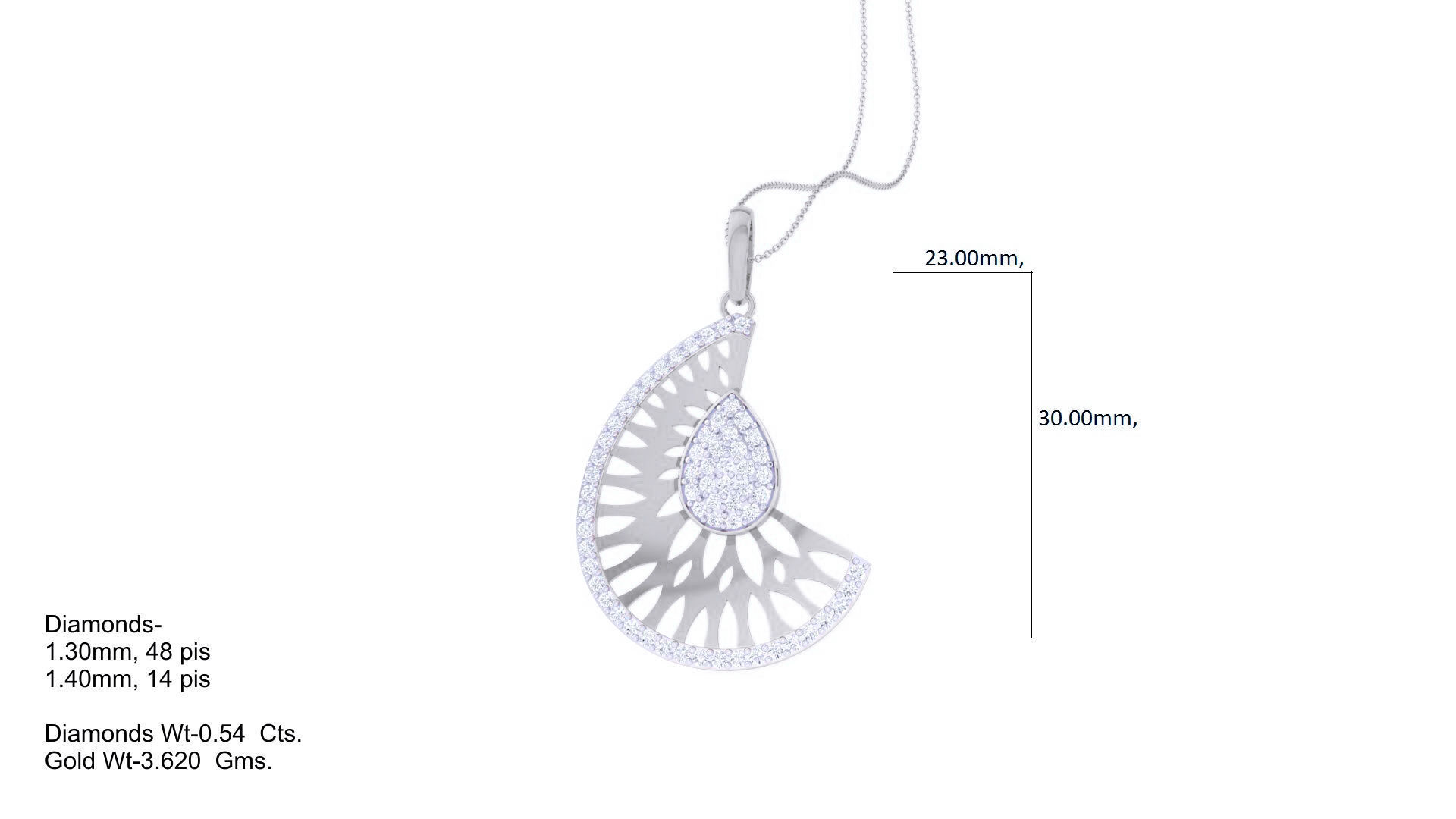 High Jewelry Pendant Earrings Set 3dm stl obj mtl gltf glb 3D print model_14