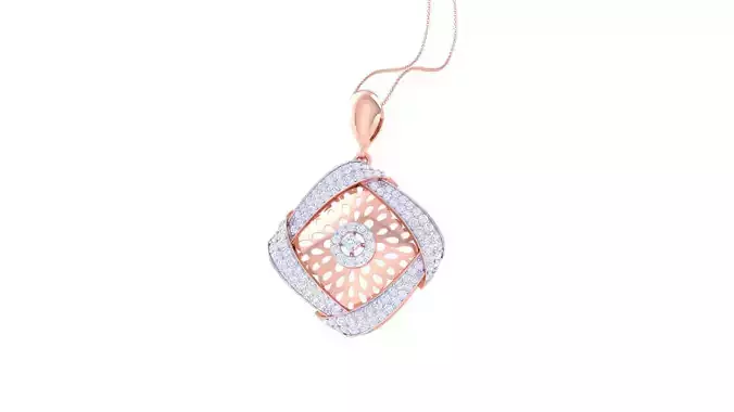 High Jewelry Pendant Earrings Set 3dm stl obj mtl gltf glb