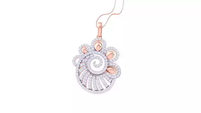 High Jewelry Pendant Earrings Set 3dm stl obj mtl gltf glb