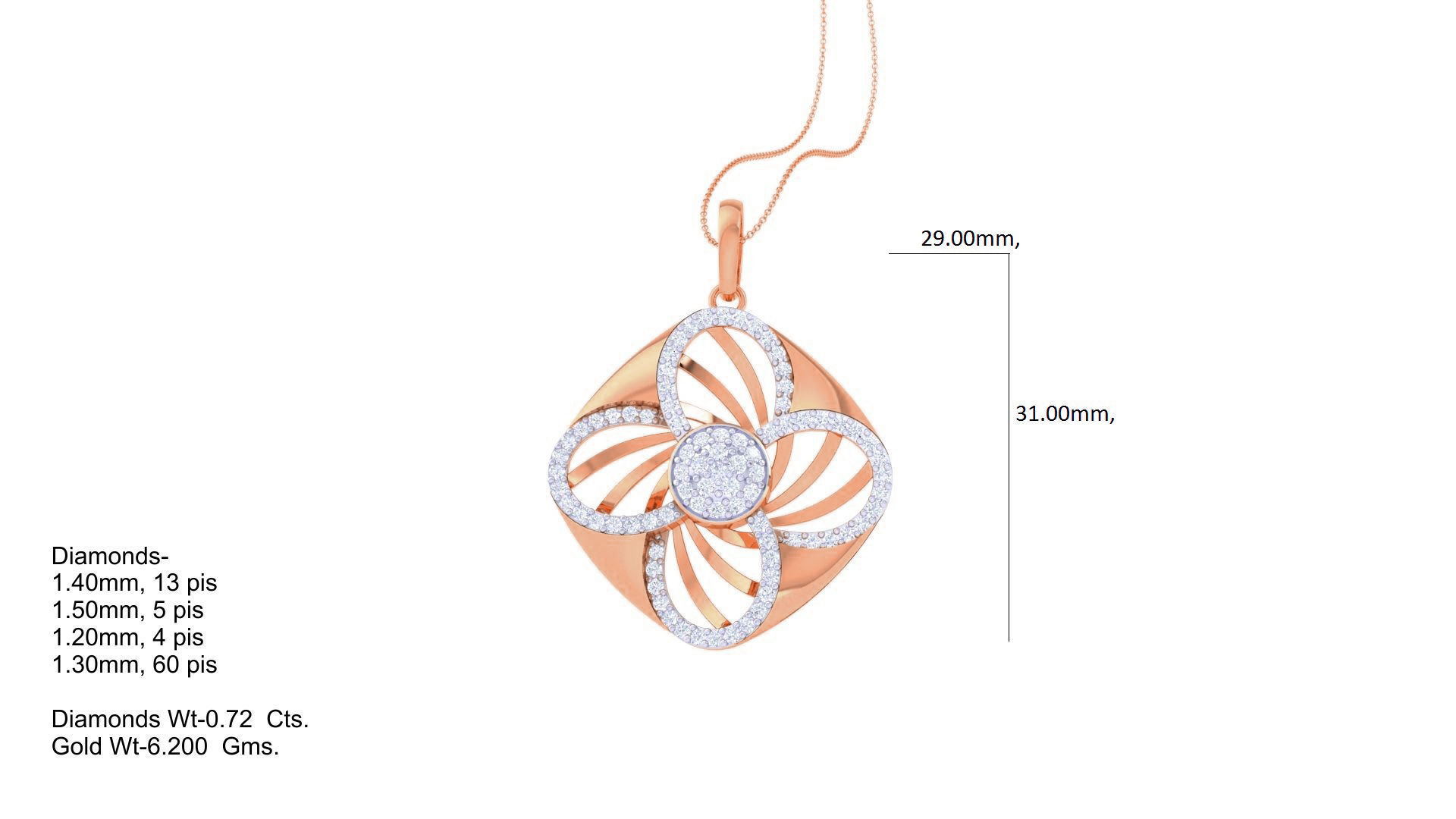 High Jewelry Pendant Earrings Set 3dm stl obj mtl gltf glb 3D print model_14