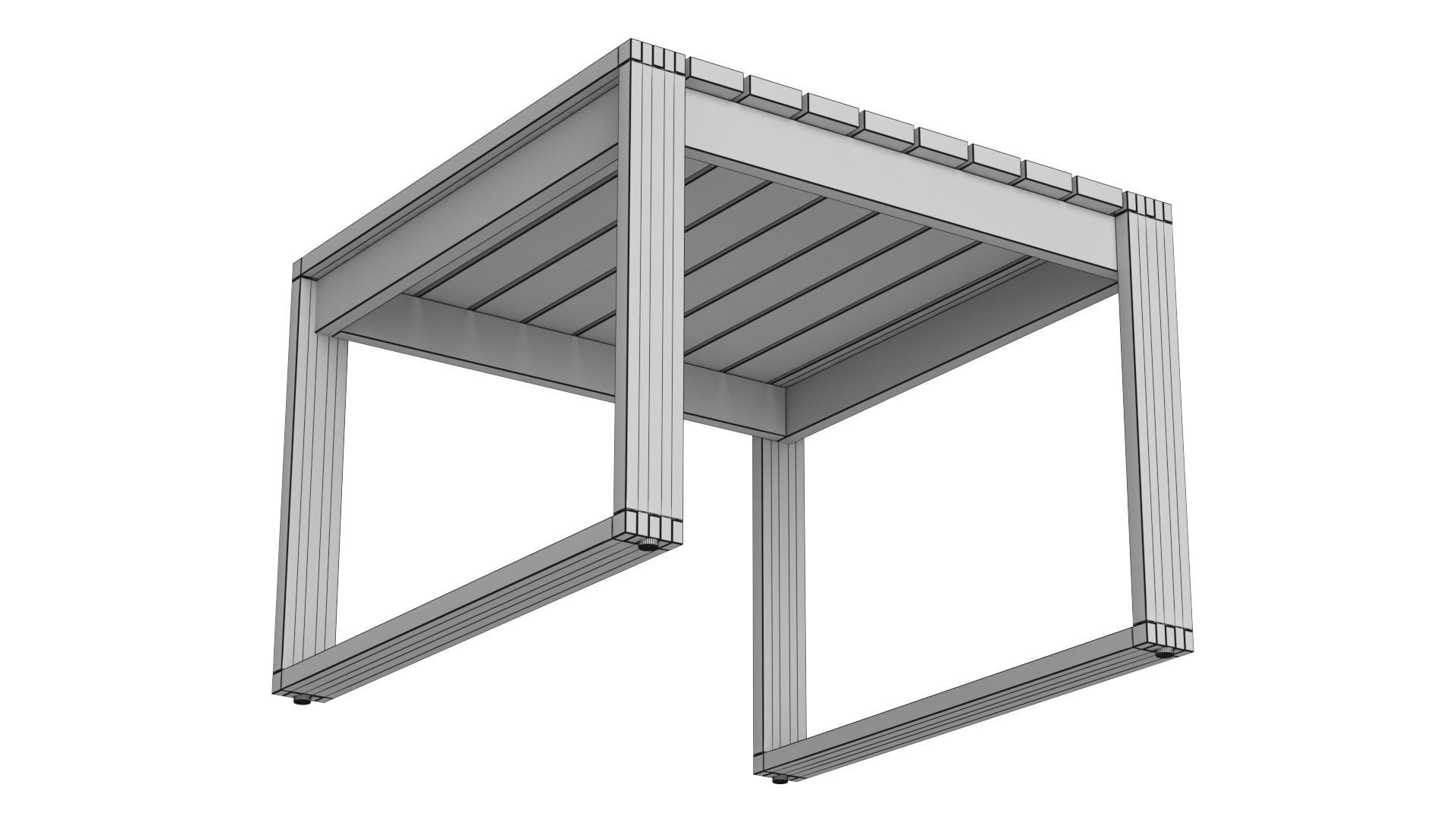 Carl Hansen and Son BK16 Side Table 3D model_7