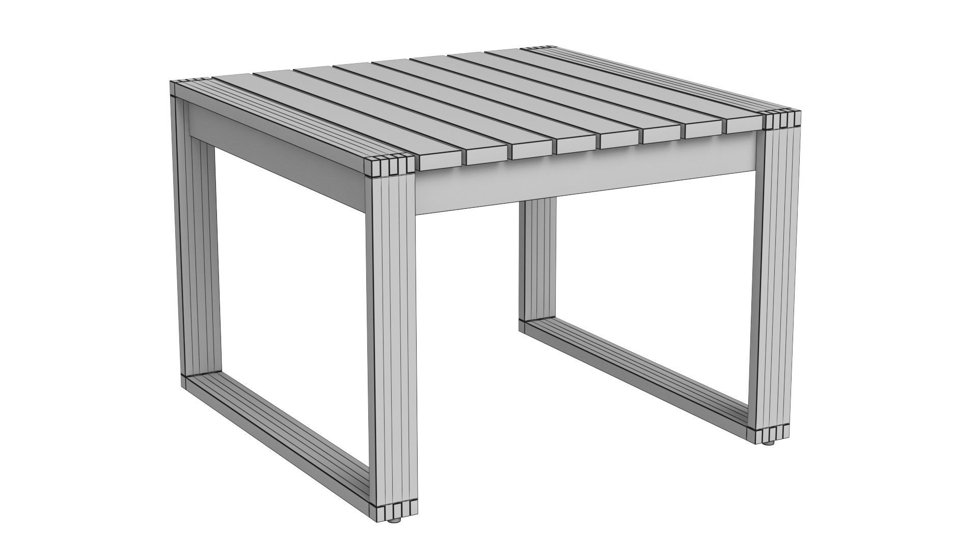 Carl Hansen and Son BK16 Side Table 3D model_6