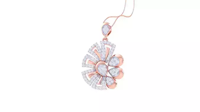 High Jewelry Pendant Earrings Set 3dm stl obj mtl gltf glb