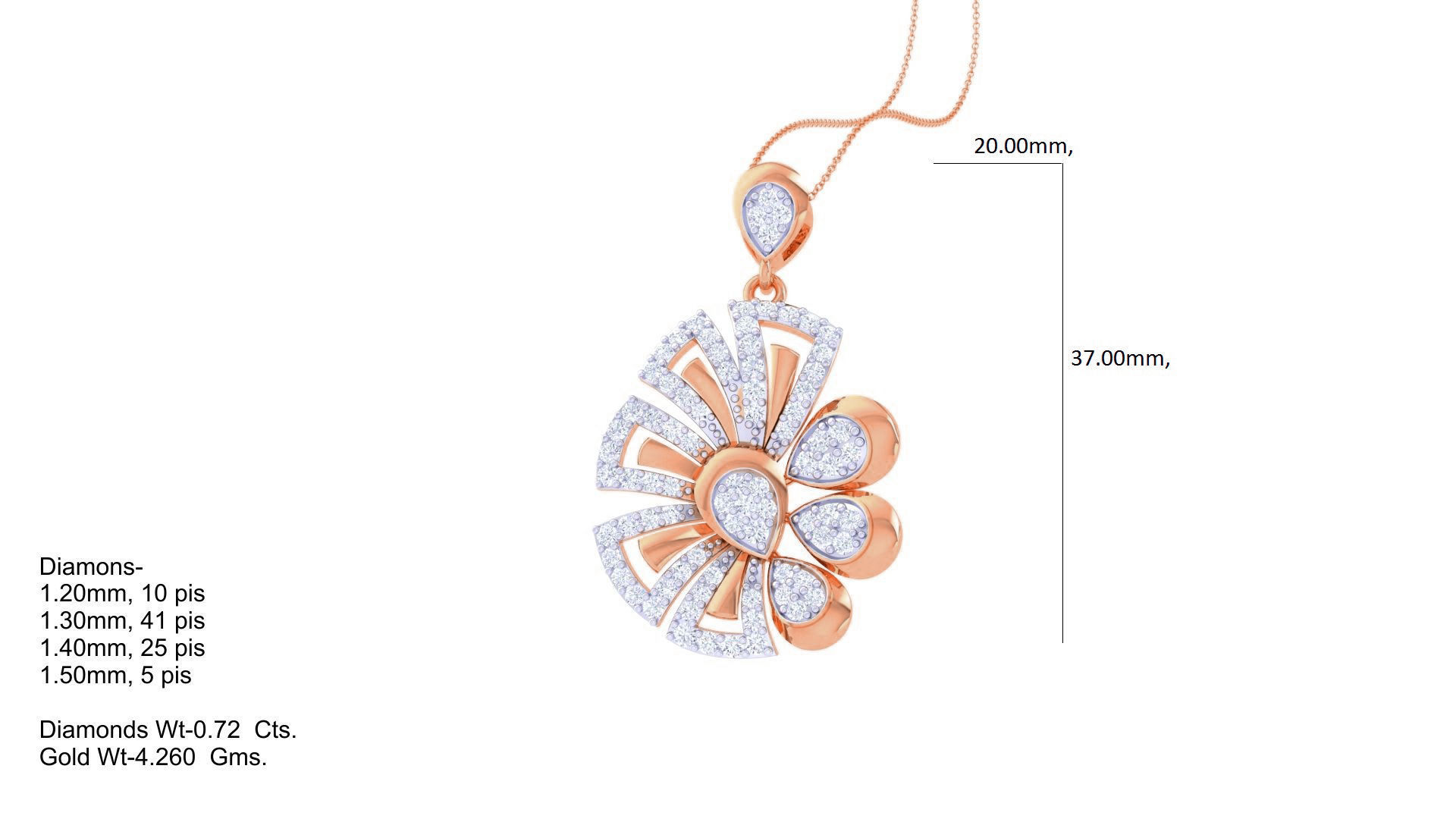 High Jewelry Pendant Earrings Set 3dm stl obj mtl gltf glb 3D print model_12