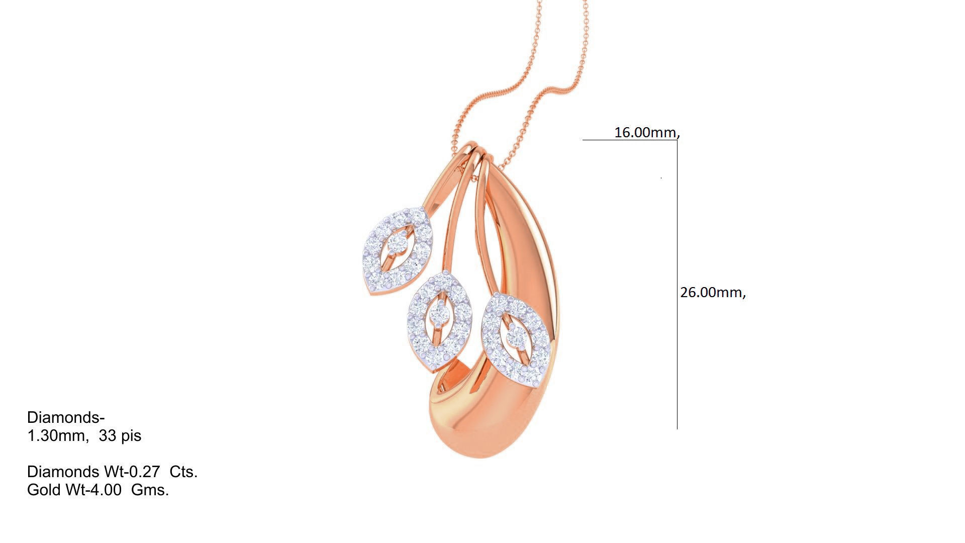 High Jewelry Pendant Earrings Set 3dm stl obj mtl gltf glb 3D print model_13