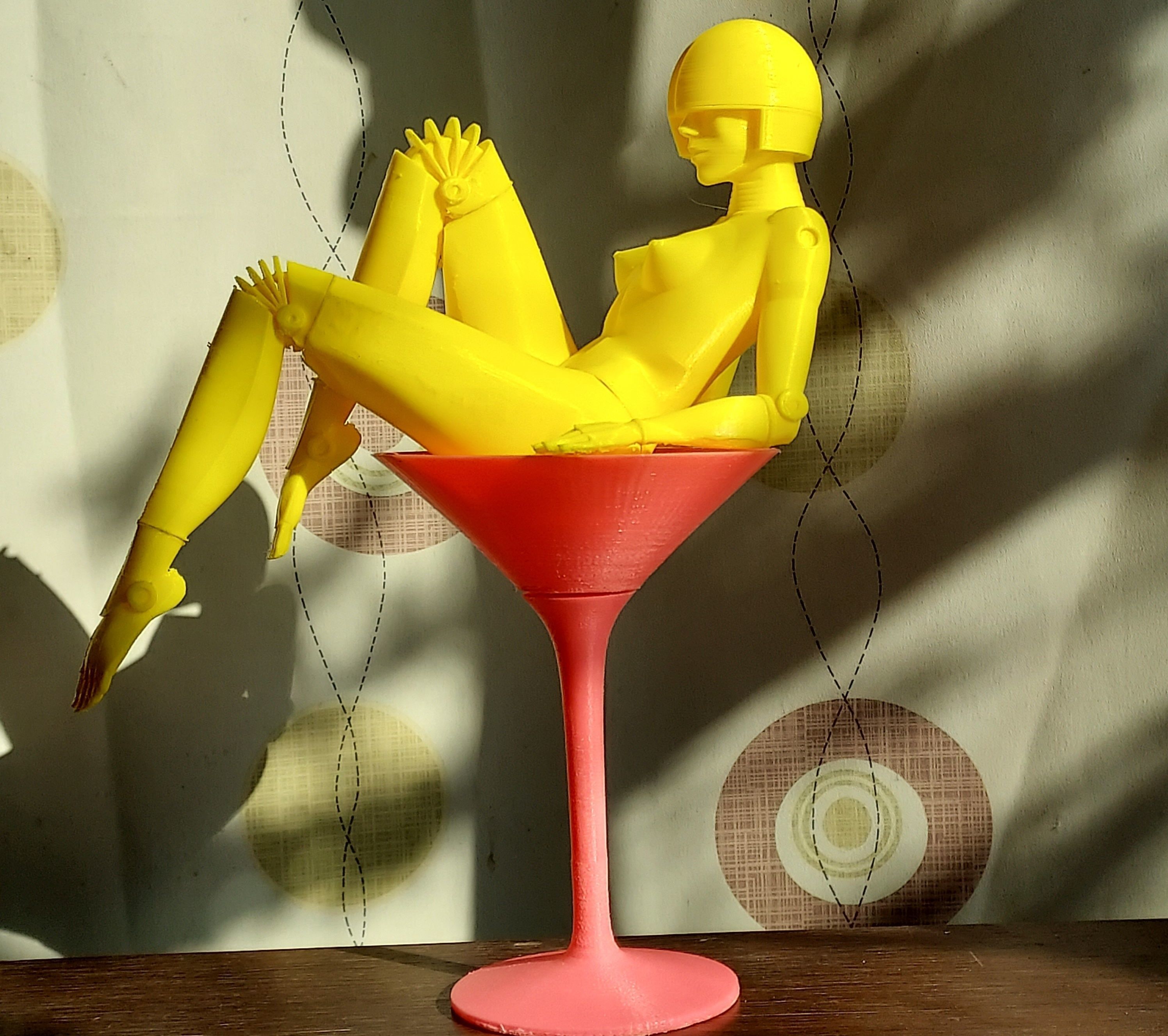 sexy robot Sci-fi Robotic 3D print model_11