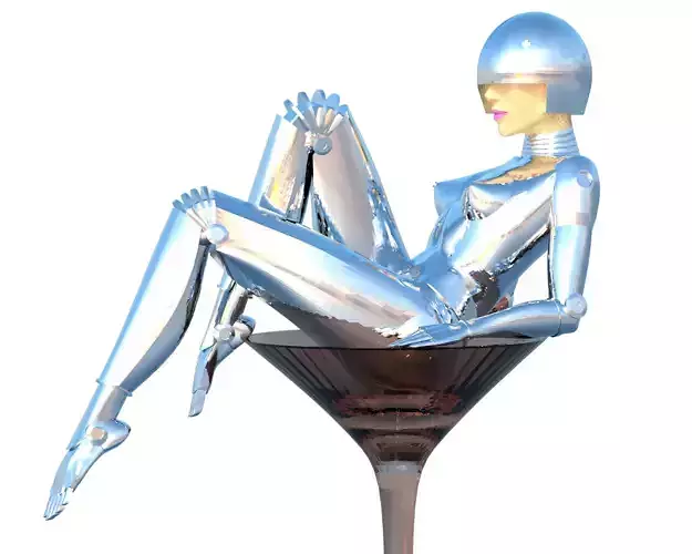 sexy robot Sci-fi Robotic 3D print model