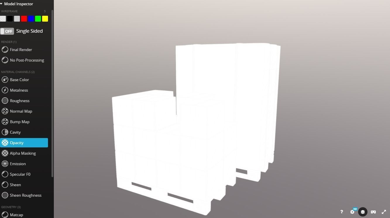 Pallet whit boxes 3D model_20