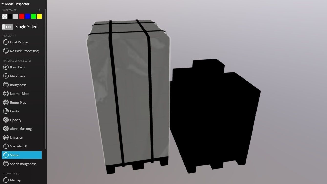 Pallet whit boxes 3D model_23