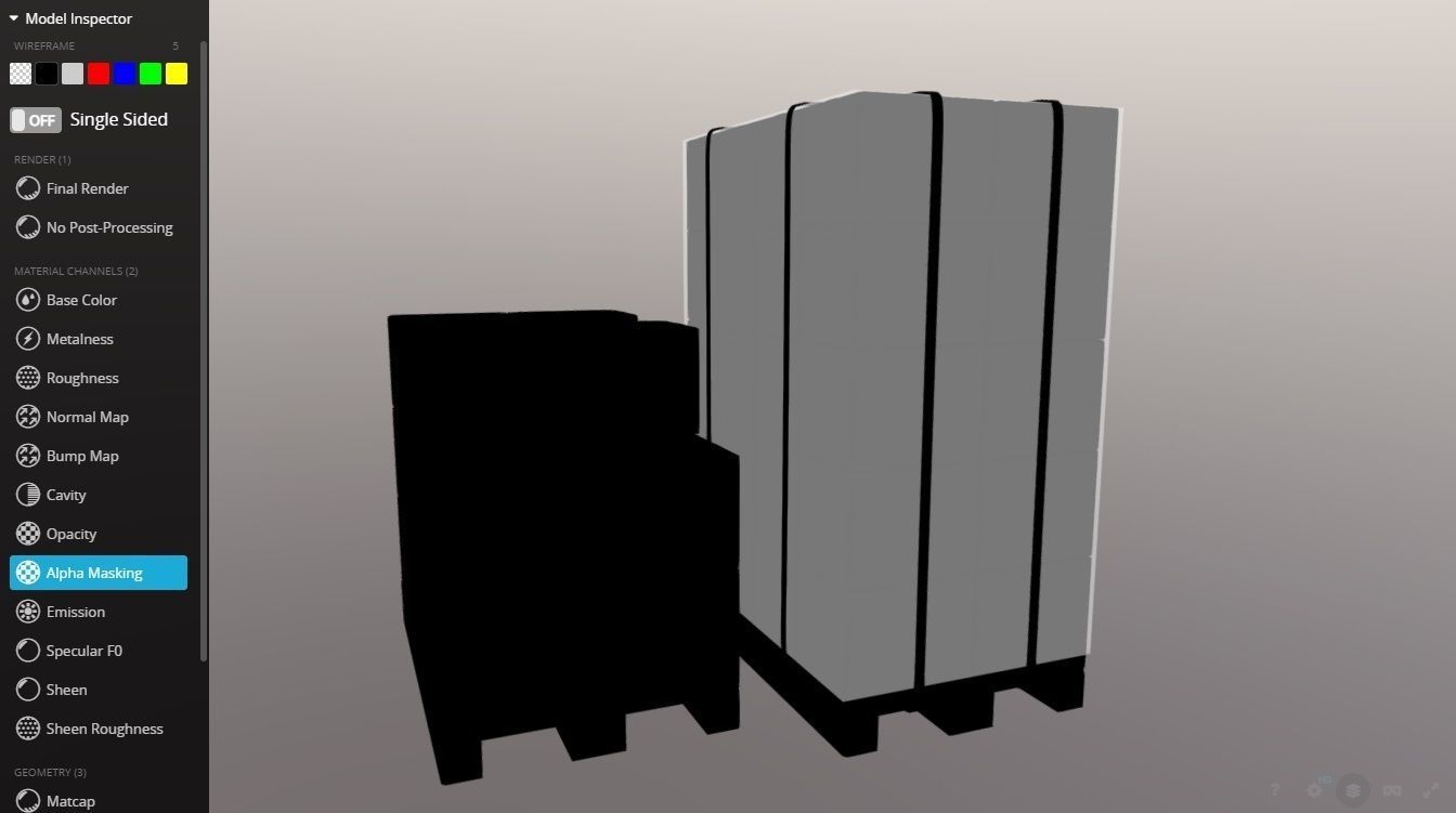 Pallet whit boxes 3D model_19