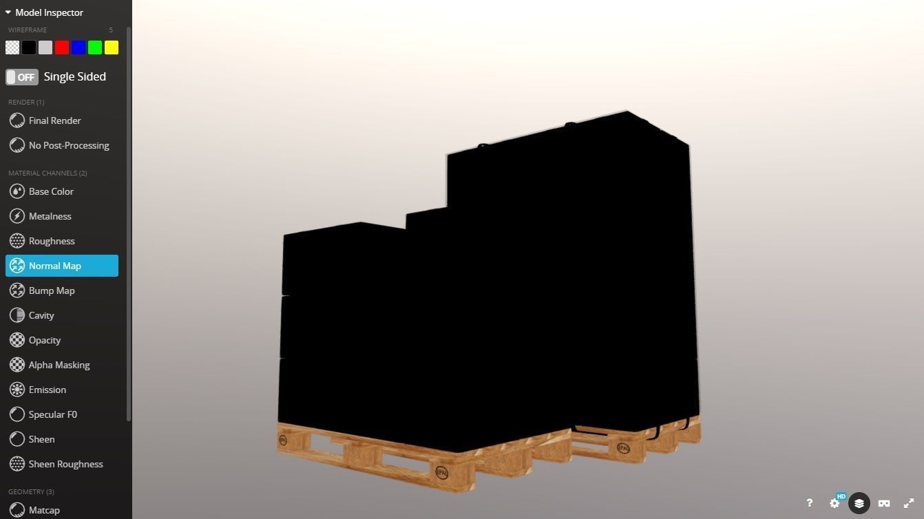 Pallet whit boxes 3D model_15