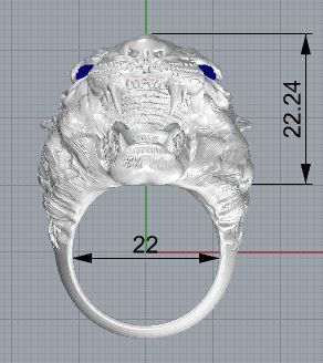 Tiger Ring 3D print model_1