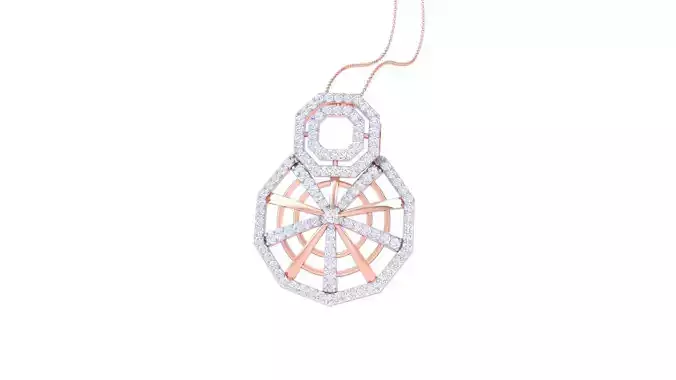 High Jewelry Pendant Earrings Set 3dm stl obj mtl gltf glb