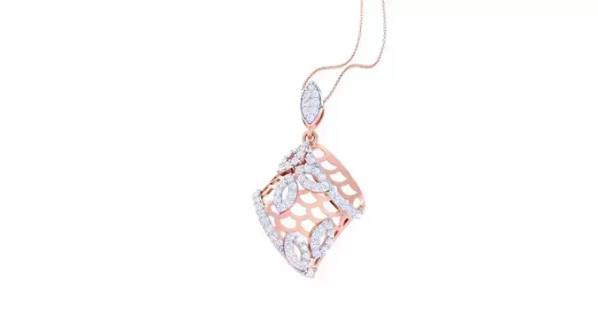 High Jewelry Pendant Earrings Set 3dm stl obj mtl gltf glb