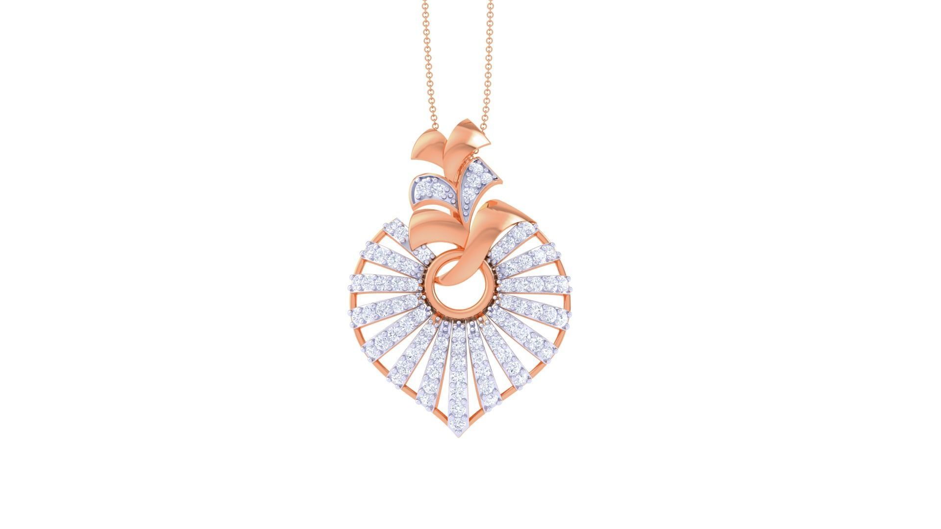 High Jewelry Pendant Earrings Set 3dm stl obj mtl gltf glb 3D print model_20