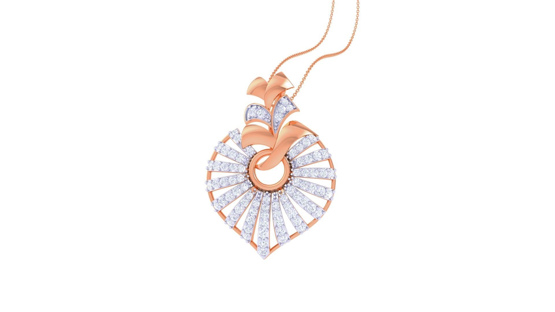 High Jewelry Pendant Earrings Set 3dm stl obj mtl gltf glb 3D print model_17