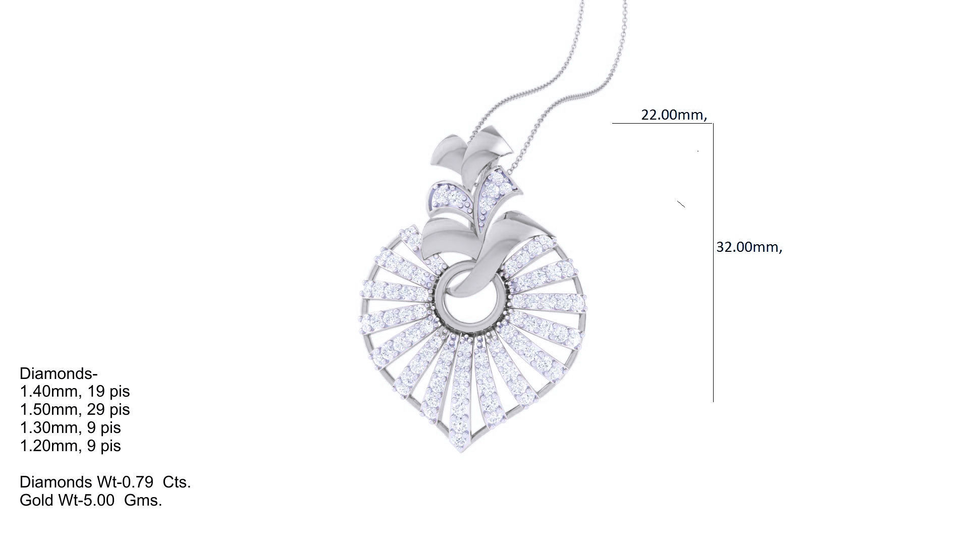 High Jewelry Pendant Earrings Set 3dm stl obj mtl gltf glb 3D print model_13