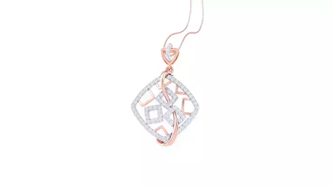 High Jewelry Pendant Earrings Set 3dm stl obj mtl gltf glb