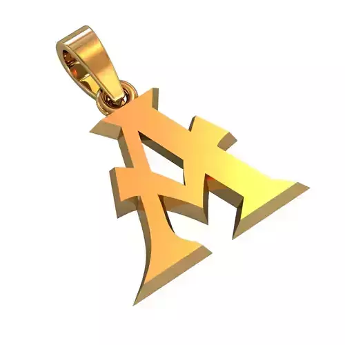 A letter pendant