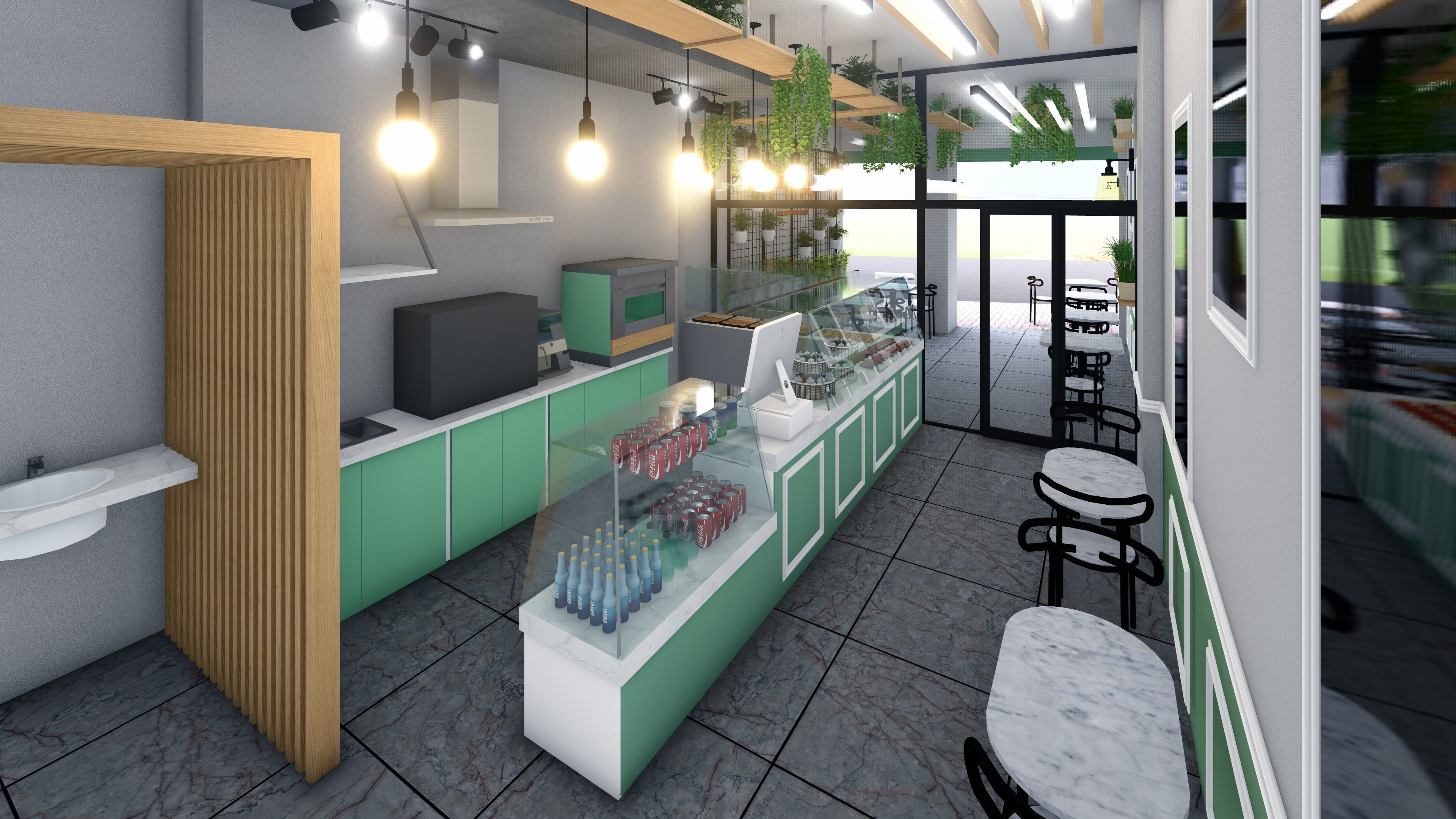 PITA CAFE DESIGN Low-poly 3D model_5