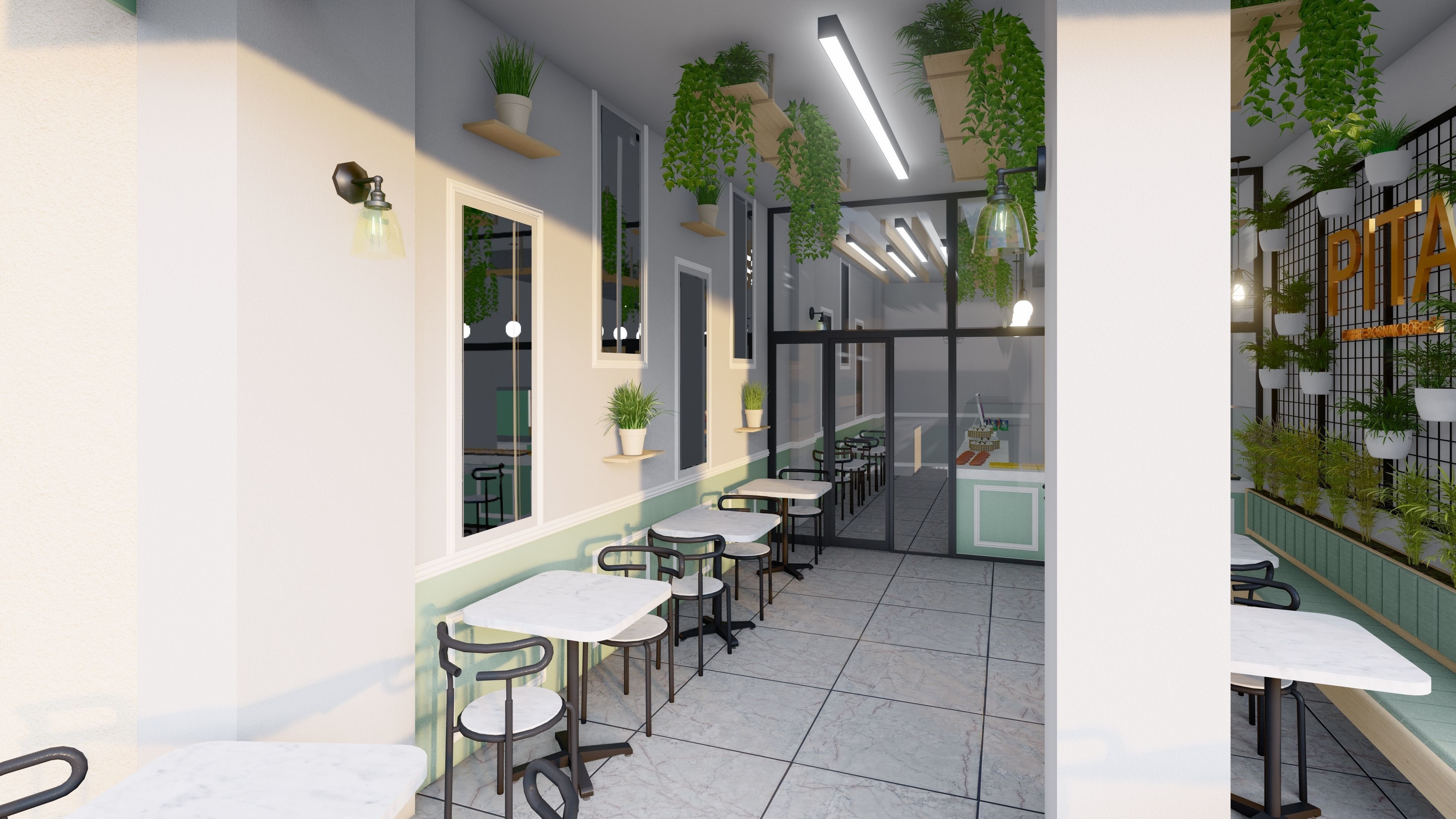 PITA CAFE DESIGN Low-poly 3D model_2