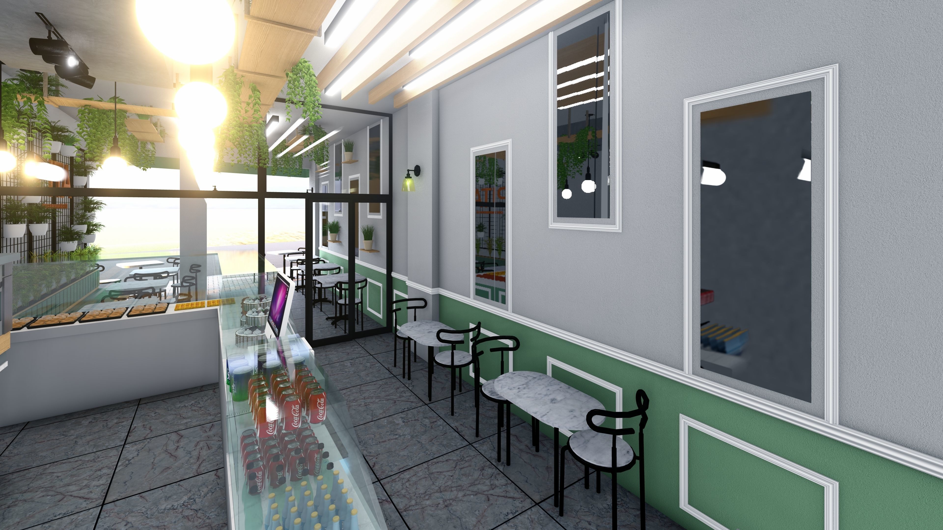 PITA CAFE DESIGN Low-poly 3D model_6