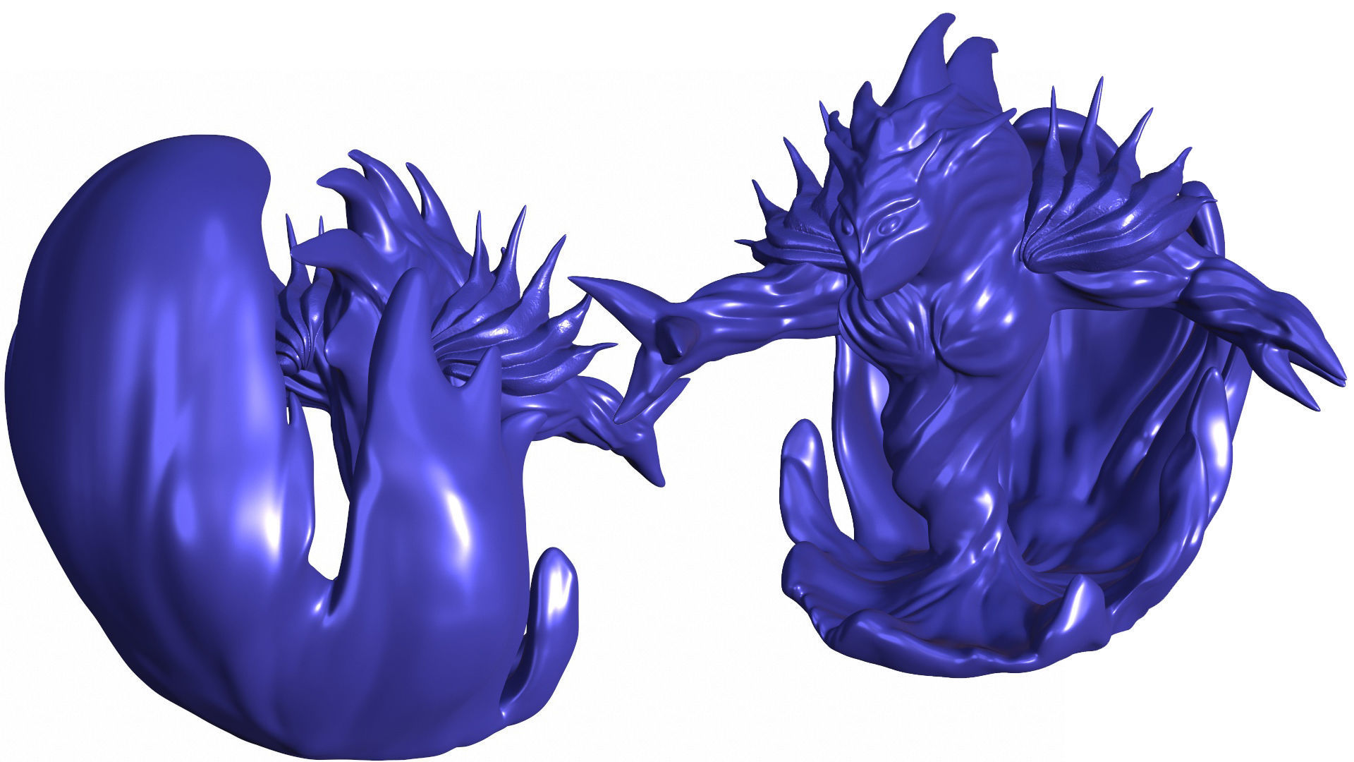Water Elemental 3D print model_9