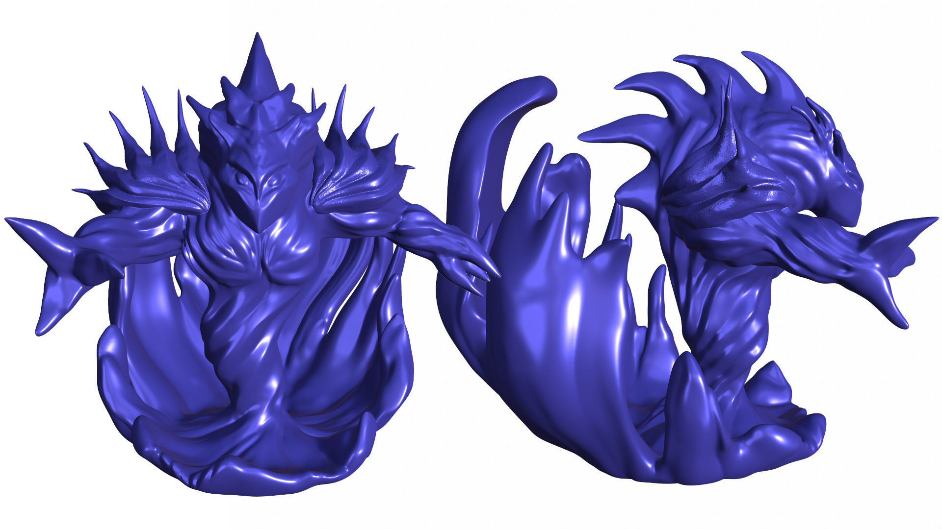 Water Elemental 3D print model_10