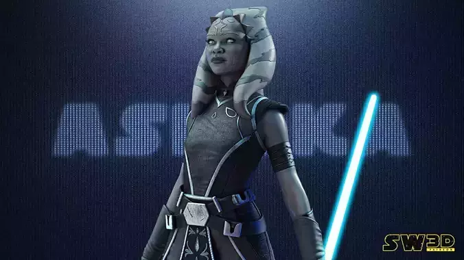STAR WARS Ahsoka Tano Sculpture Tested for 3D printing