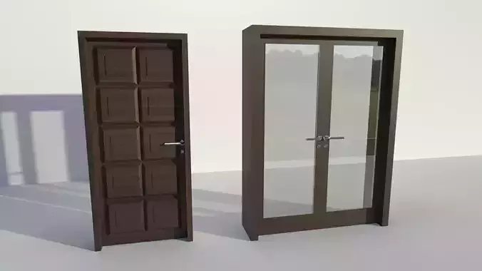 Doors Wood and Glass