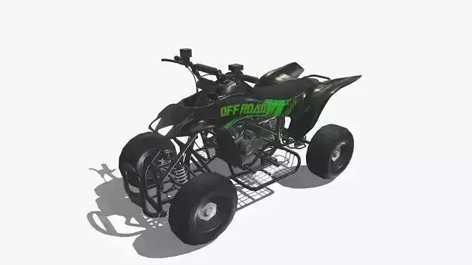 quad bike update Low-poly 3D model