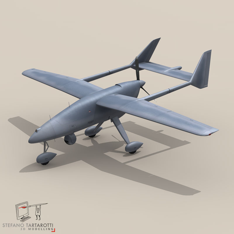 Falco UAV 3D model_4