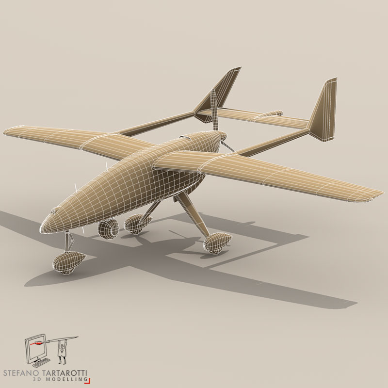 Falco UAV 3D model_7
