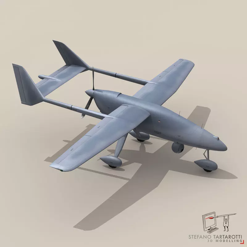 Falco UAV 3D model_0