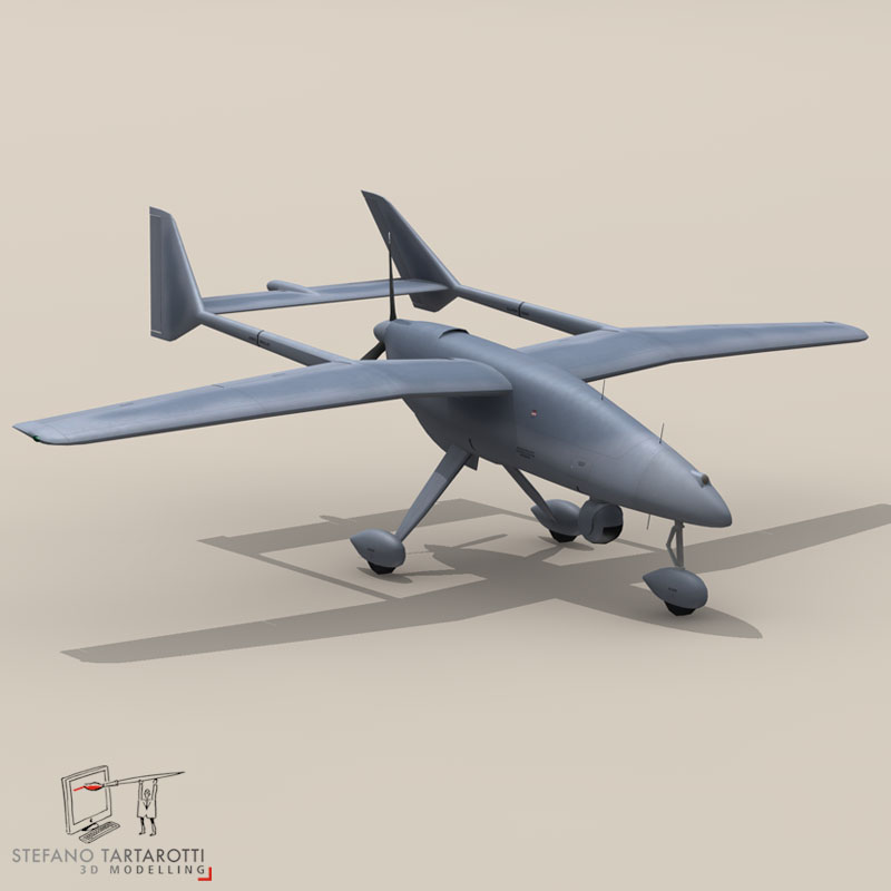 Falco UAV 3D model_6