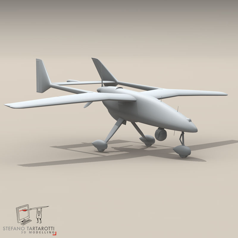 Falco UAV 3D model_9
