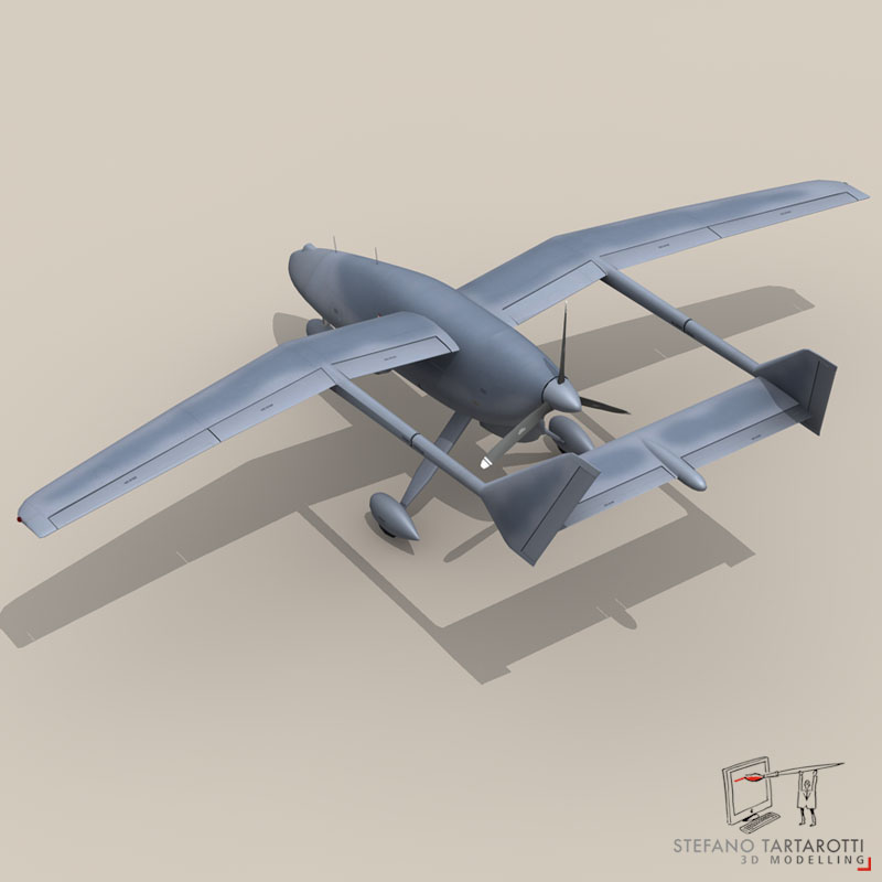 Falco UAV 3D model_5