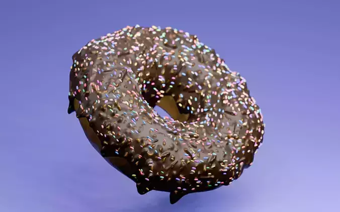 ponchik 3d blender 3d donut 