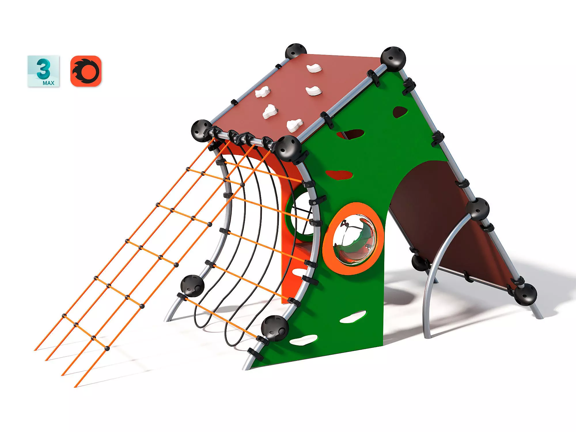 Outdoor Kids Playground - 010 3D model_0