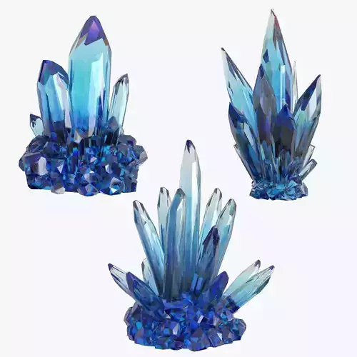 Crystal Blue 3D model