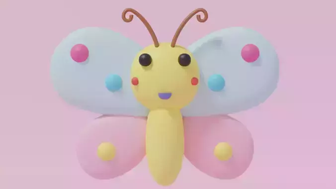 Cartoon Cute Butterfly 2
