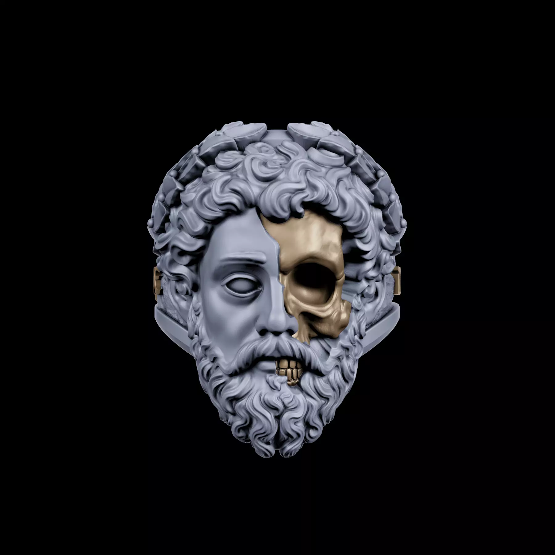 Carpe Diem Ring 3D print model_0