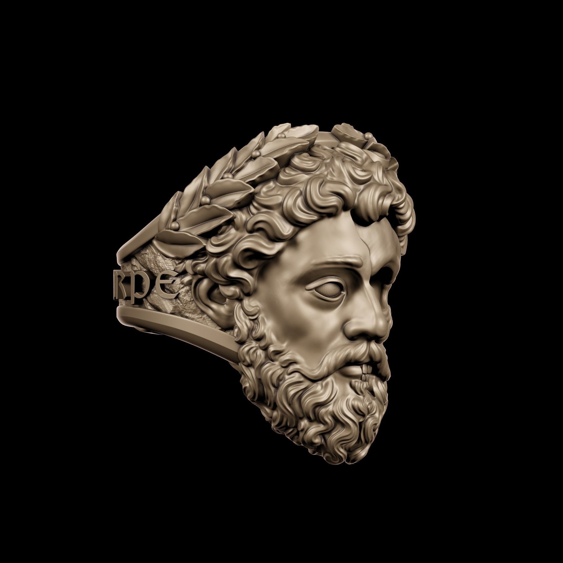 Carpe Diem Ring 3D print model_8