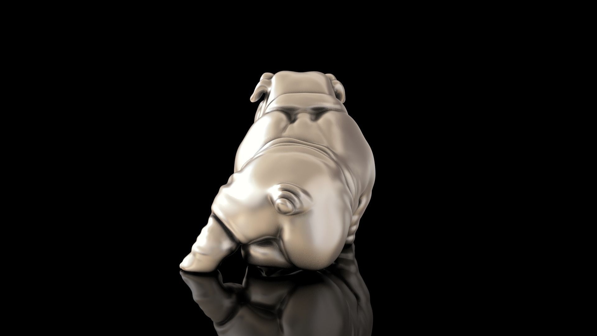 Bulldog hunting 3D print model_2