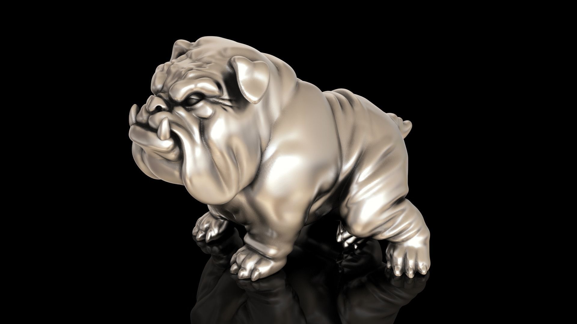 Bulldog hunting 3D print model_4