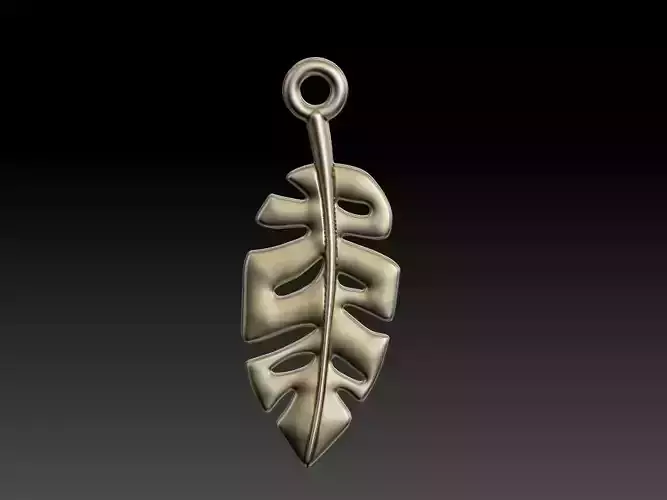 Leaf Pendant os Earring 3D print model