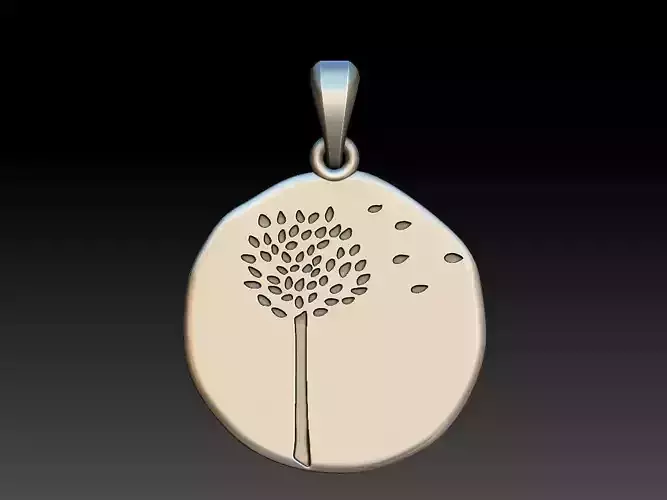 Tree Leaves in the Wind Pendant